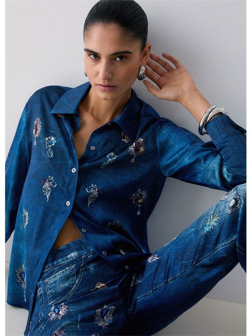 Camicia con stampa digitale LIU JO | UA6343T5958/79045